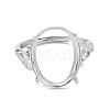 Adjustable 925 Sterling Silver Ring Components STER-K179-24P-2