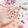 SUNNYCLUE 160Pcs 8 Colors Handmade Polymer Clay Beads CLAY-SC0001-40-3