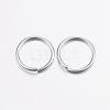 Tarnish Resistant 304 Stainless Steel Open Jump Rings STAS-P151-04-2