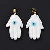 Handmade Lampwork Pendants LAMP-P057-02G-06-2
