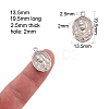 304 Stainless Steel Pendants STAS-CJ0003-02-2