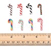 64Pcs 8 Styles Christmas Candy Cane Handmade Polymer Clay Beads CLAY-FS0001-49-5