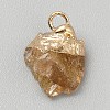 Natural Citrine Pendants G-WH0003-09J-1