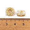 Rack Plating Alloy European Beads FIND-C055-08G-3