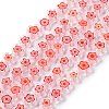 Handmade Millefiori Glass Bead Strands LAMP-J035-10mm-54-1