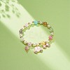 Colorful Alloy Enamel Cute Charms Bracelet BJEW-JB08661-4