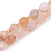 Natural Cherry Blossom Agate Beads Strands G-N342-149D-2