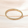 304 Stainless Steel Plain Band Rings STAS-I160-F03-G-2