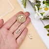 2Pcs Platinum Plated 925 Sterling Silver Rhinestone Twister Clasps STER-DC0001-78-3