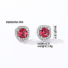 Elegant Zircon Square Stud Earrings for Women LS-TY1635-12-1