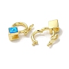 Rack Plating Brass Twister Clasps KK-P268-03E-G-2
