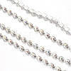 Brass Rhinestone Strass Chains CHC-T002-SS18-02S-3