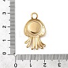 304 Stainless Steel Pendant Cabochon Settings STAS-B113-09G-04-3