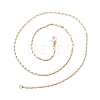 Brass Oval Link Chains Necklace for Women NJEW-P265-19G-3