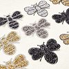 Rhinestones Sew on/Iron on Patches DIY-FG0001-38-5