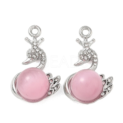 Alloy Rhinestone Pendants FIND-D044-22P-03-1
