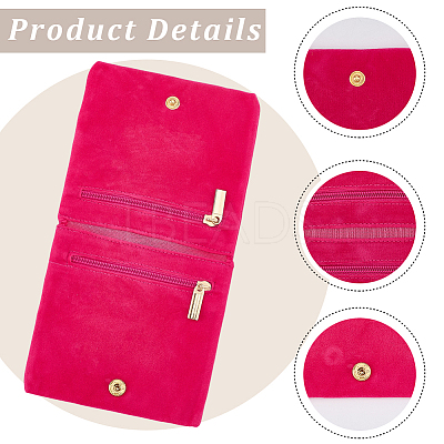 3Pcs 3 Colors Folding Velvet Jewelry Storage Bags for Earrings Rings Bracelets ABAG-CN0001-69B-1