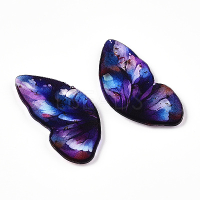 Epoxy Resin Butterfly Wings Cabochons CRES-N035-02A-1