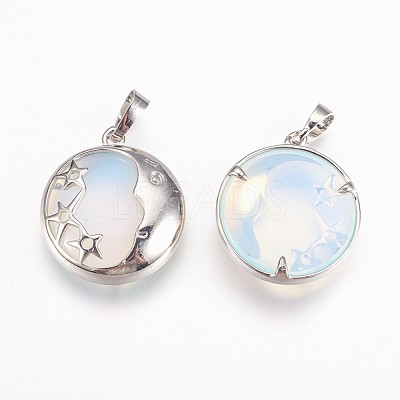 Opalite Pendants G-P378-B07-1
