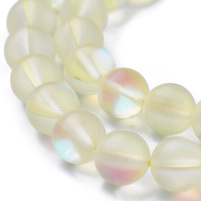 Synthetic Moonstone Beads Strands G-F142-8mm-14-1