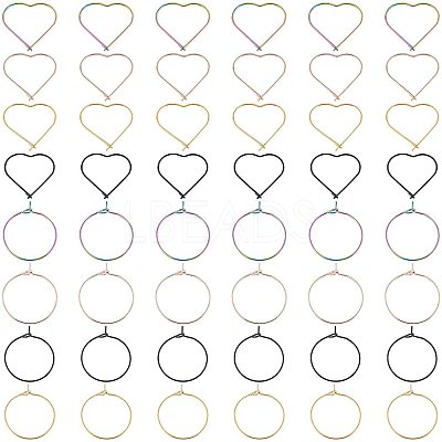 24Pcs 6 Style Ion Plating(IP) 316L Surgical STAS-DC0001-22-1