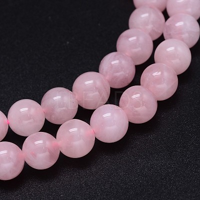 Pink Color Natural Madagascar Rose Quartz Beads Strands G-F222-41-8mm-1