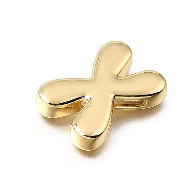 Brass Slide Charms KK-Z163-01G-X-1