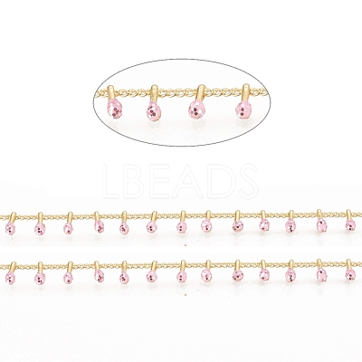 Brass Handmade Beaded Chain CHC-G011-07G-06-1