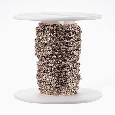 Ion Plating(IP) 304 Stainless Steel Cable Chains CHS-H007-01RG-1