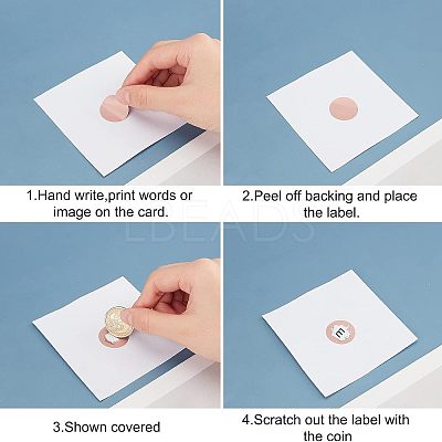 Coated Scratch Off Film Password Sticker DIY-WH0184-42C-1