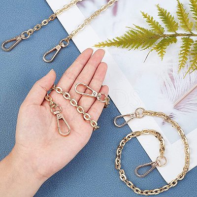 3 Strand 3 Style Iron Chain Bag Strap FIND-WR0002-63-1