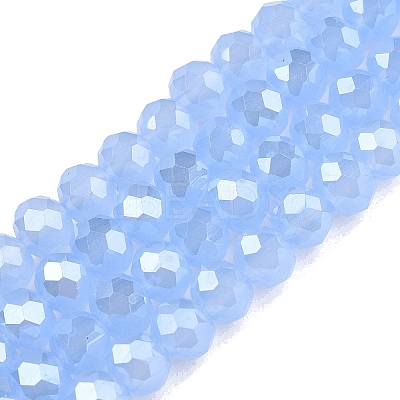 Electroplate Glass Beads Strands EGLA-A044-J6mm-A03-1