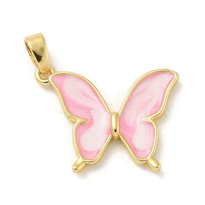 Brass Enamel Pendants KK-G517-01G-02-1