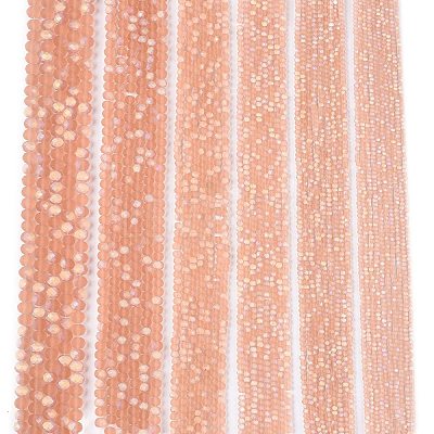 Transparent Glass Beads Strands EGLA-A044-T8mm-MB21-1