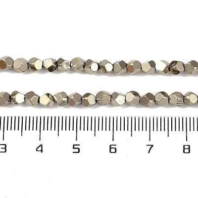 Electroplated Synthetic Non-magnetic Hematite Beads Strands G-A234-G03-01C-1
