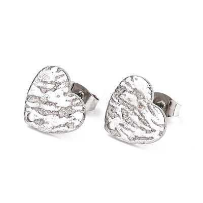 Non-Tarnish 304 Stainless Steel Stud Earring Findings STAS-I183-05B-P-1
