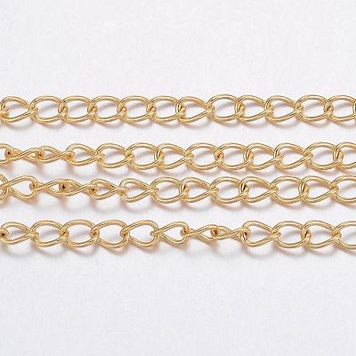 3.28 Feet Ion Plating(IP) 304 Stainless Steel Curb Chains X-CHS-H017-03G-10M-1