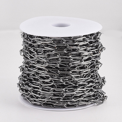 Unwelded Iron Paperclip Chains CH-S125-01B-B-1