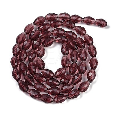 Transparent Glass Beads Strands EGLA-N013-T4mm-D03-1
