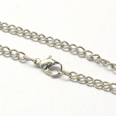 Vintage Iron Twisted Chain Necklace Making for Pocket Watches Design CH-R062-P-1