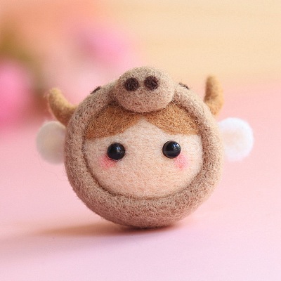 DIY Constellation Doll Keychain Needle Felting  Kit DIY-D068-01P-01-1