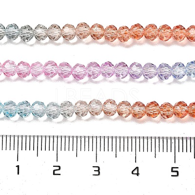 Transparent Painted Glass Beads Strands DGLA-A034-T3mm-A19-1