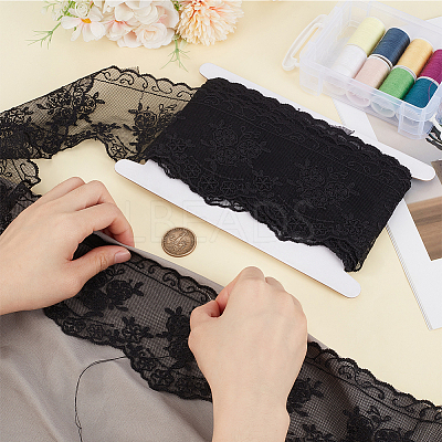 5Yards Polyester Fringe Lace Trim OCOR-CY0003-95A-1