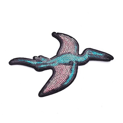 Rayon Embroidery Cloth Iron on/Sew on Patches X-DIY-WH0145-1