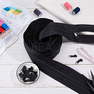 Nylon Invisible Widen Zipper Fastener FIND-BC0001-69B-1