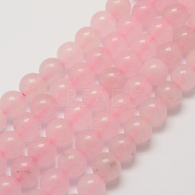 Natural Rose Quartz Beads Strands X-G-P281-02-6mm-1
