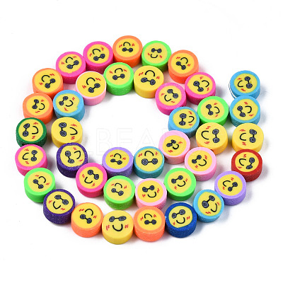 Handmade Polymer Clay Beads Strands X-CLAY-T020-05-1