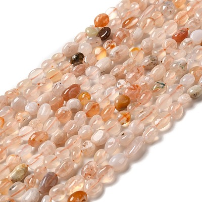 Natural Cherry Blossom Agate Beads Strands G-I351-A07-1