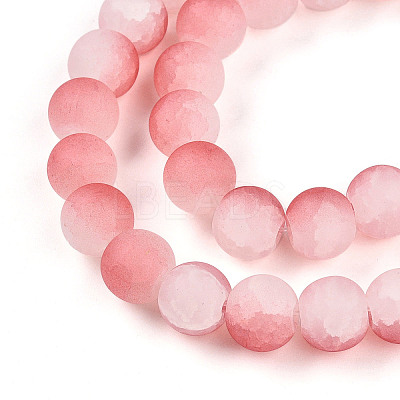 Crackle Glass Beads Strands GLAA-N009-10mm-03-1