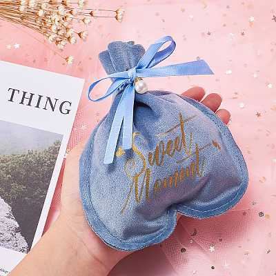Velvet Jewelry Drawstring Gift Bags ABAG-CJC0003-02A-1